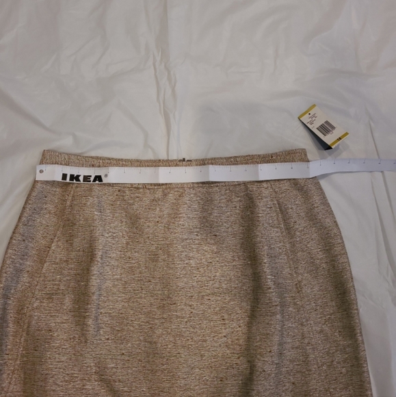 Jones New York Womens gold tweed Skirt Suit - special event style - Sz 14 - NWT - Picture 9 of 10
